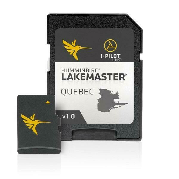 HUMMINBIRD CARTE BATHYMETRIQUE LAKEMASTER QUEBEC