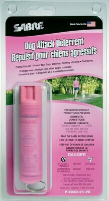 SABRE RÉPULSIF POUR CHIENS AGRESSIFS (ROSE) 22G