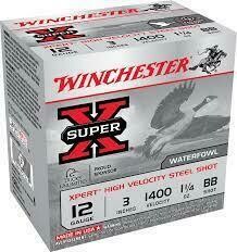 WINCHESTER SUPERX, 12GA, 3&#39;&#39;, 1 1/4OZ, QTY:25, #BB
