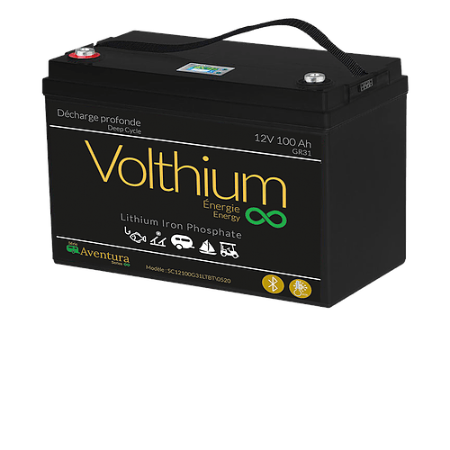 VOLTHIUM BATTERIE LITHIUM 12 VOLTS 100AH GROUPE 24