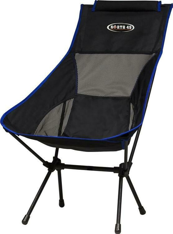 NORTH 49 CHAISE REPLIABLE NOIRE AVEC SAC DE TRANSPORT