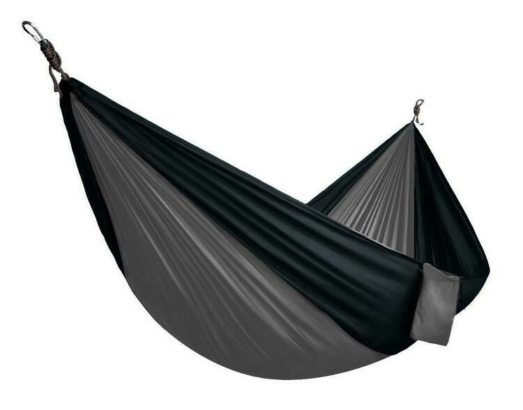 NORTH 49 HAMAC DOUBLE GRIS &amp; NOIR