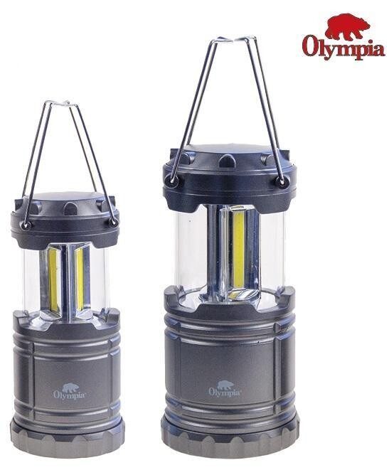 OLYMPIA ENSEMBLE DE 2 LANTERNES ULTRALUMINEUSES (PILES INCLUSES)