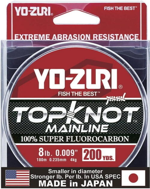 YO-ZURI TOPKNOT MAINLINE CLAIR 8LBS 200 VERGES