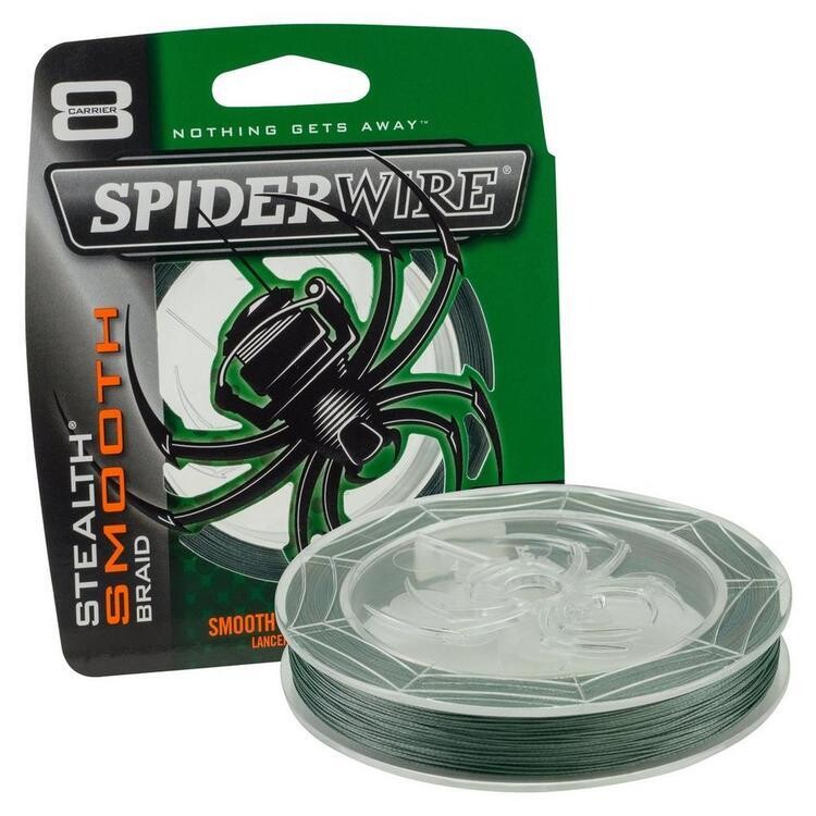 SPIDERWIRE STHEALTH SMOOTH FIL TRESSE 20 LBS VERT MOUSSE 125 VERGES