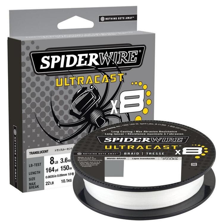 SPIDERWIRE ULTRACAST X8 BLANC 164VERGES 10LBS