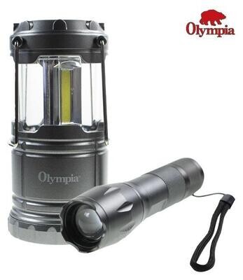 OLYMPIA ENSEMBLE DE LAMPES TAC LIGHT 300 LUMENS ET MINI LANTERNE 200 LUMENS