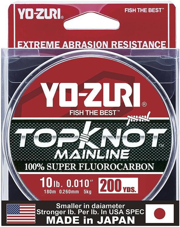 YO-ZURI TOPKNOT MAINLINE CLAIR 10 LBS 200 VERGES
