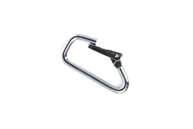 MOUSQUETON-NIA EN ALUMINIUM SIMPLE ACTION 24KN  ARGENT