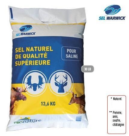 PRONATURE / SEL WARWICK SAC DE SEL NATUREL 30LB
