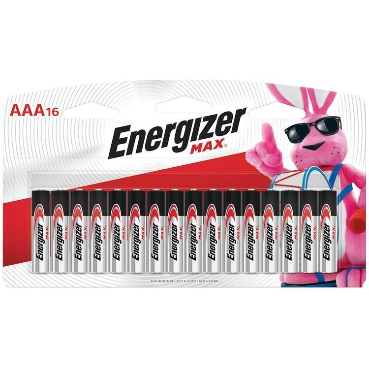 BATTERIES ENERGIZER MAX AAA 16/PK