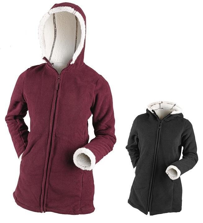 ALPS CARDIGAN POLAIRE SHERPA DOUBLE FEMME BOURGOGNE(XL)