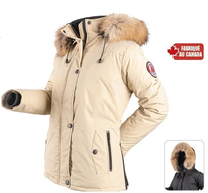 ANGORA MANTEAU COURT NOIR (F) (XL)