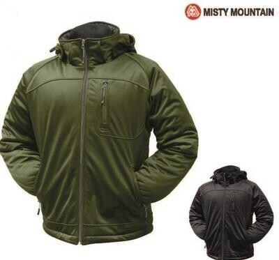WORLD FAMOUS MANTEAU QUEST(SOFTSHELL) MISTY MOUNTAIN LARGE ARMY