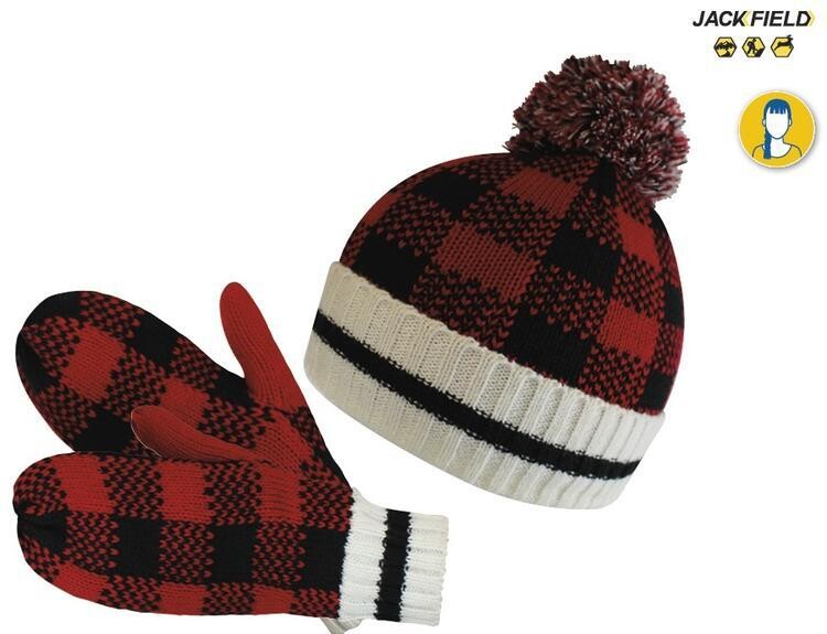 JACKFIELD TUQUE ROUGE/NOIR