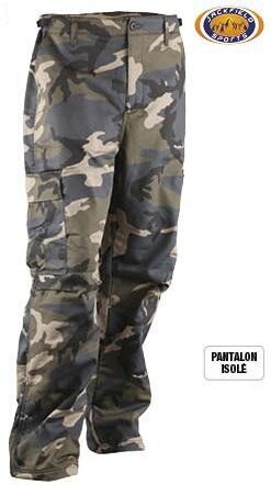 JACKFIELD PANTALON CAMO BLEU DOUBLÉ (40)