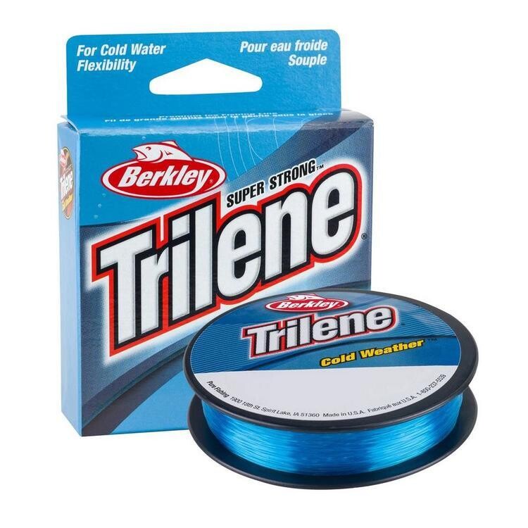 BERKLEY TRILENE COLD WEATHER MONOFILAMENT 8 LB 110 VERGES BLEU ELECTRIQUE