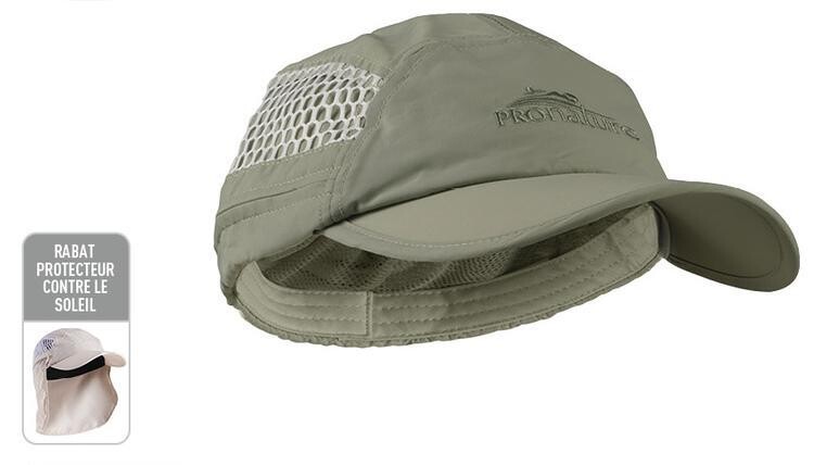 RIVERRA CASQUETTE PROTECTION ANTI-UV COULEUR:CHAMPAGNE GR: LARGE
