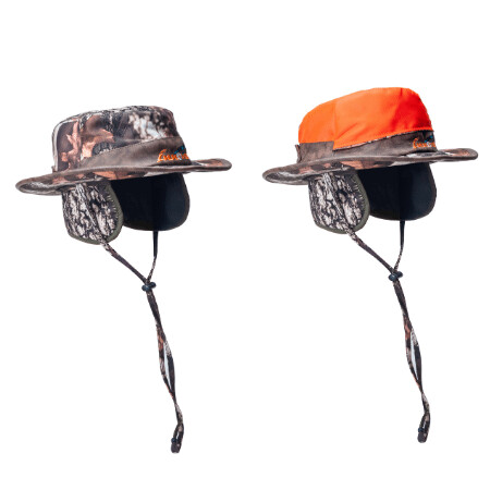 INNOVA CHAPEAU CAMO/ORANGE BOONIE TRAPPER (XL)