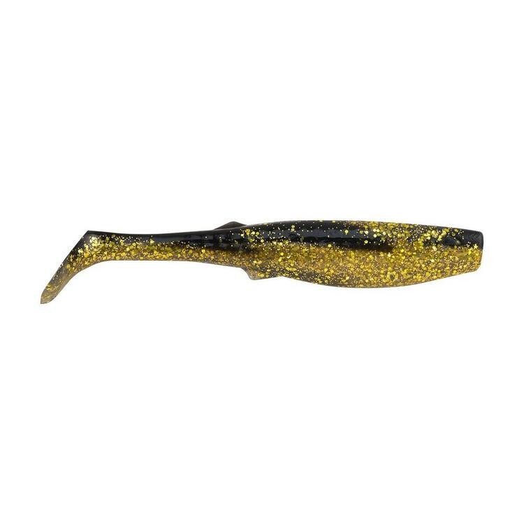 BERKLEY SOFT BAIT GULP! PADDLESHAD 4'' BLACK GOLD PQ 5