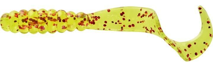MISTER TWISTER MEENY CHARTREUSE RED FLAKE  3''