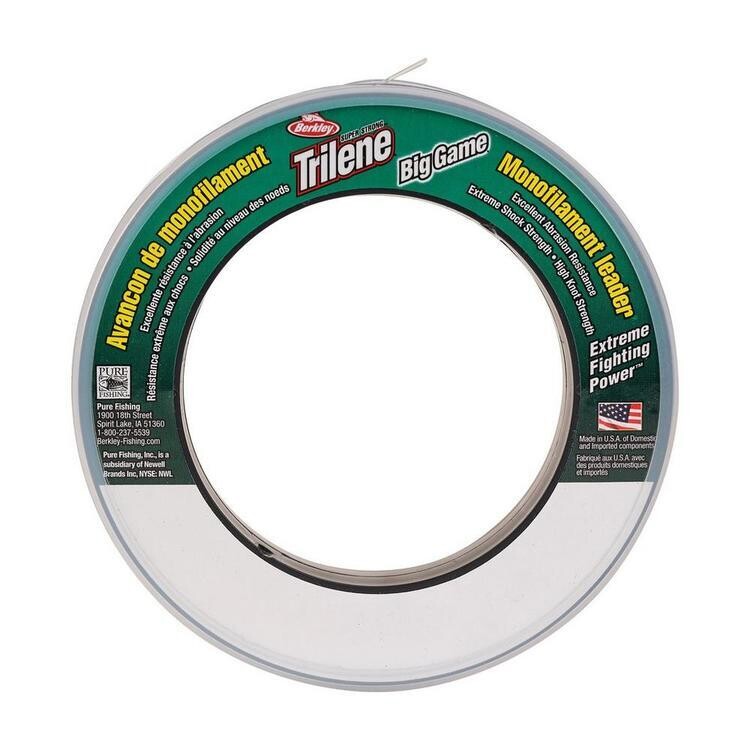 BERKLEY LINE MONOFILAMENT LEADER SPOOL 55 YD 50LB CLEAR