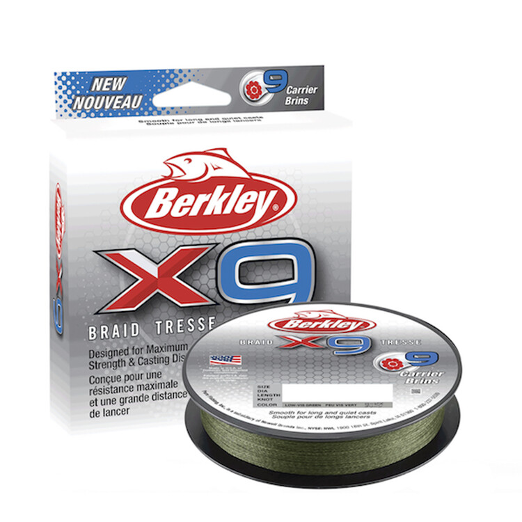 BERKLEY FIL TRESSE X9 15LBS/330YDS LOW-VIS GREEN
