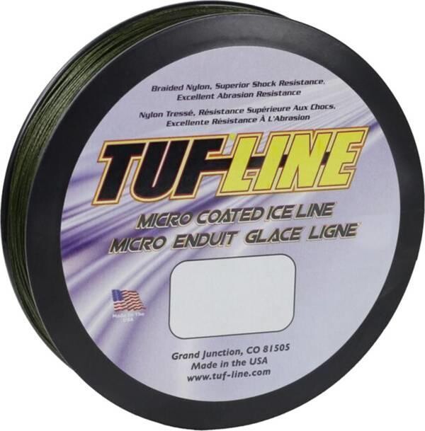 TUFLINE FIL TRESSÉ MICRO ENDUIT GLACE LIGNE, 30LBS, 100YDS, NOIR