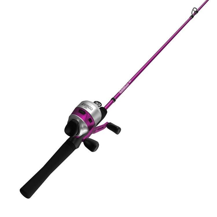 ZEBCO COMBO &#39;33 LADY&#39; CANNE/MOULINET FERMÉ 6&#39; MOYENNE (2PC)