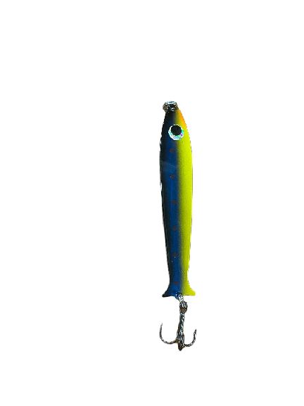 Bruno Morency Cuillère Fish Flasher 120 4'' DAISY BLUE CHARTREUSE