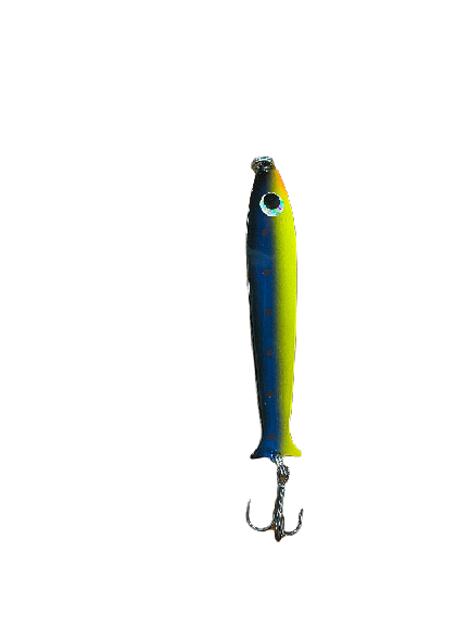 Bruno Morency Cuillère Fish Flasher 120 4&#39;&#39; DAISY BLUE CHARTREUSE