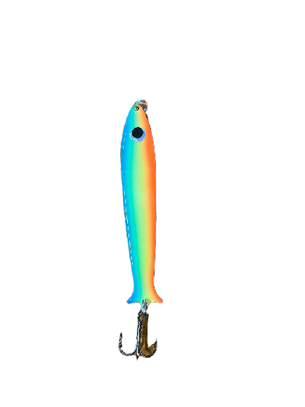 Bruno Morency Cuillère Fish Flasher 120 4&#39;&#39; VERT/CHARTREUSE/ORANGE FLUO