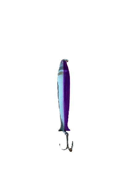 Bruno Morency Cuillère Fish Flasher 120 4&#39;&#39; ARGENT/MAUVE