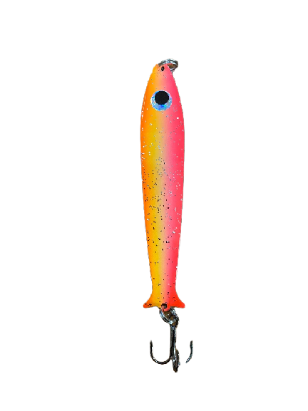 Bruno Morency Cuillère Fish Flasher 120 4&#39;&#39; ORANGE GLITTER