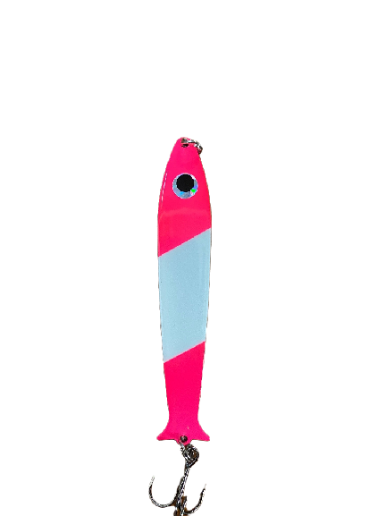 Bruno Morency Cuillère Fish Flasher 120 4&#39;&#39; ROSE/BLANC