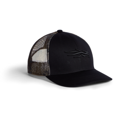 SITKA CASQUETTE TRUCKER ICON TIMBER MID PRO NOIR (O/S)