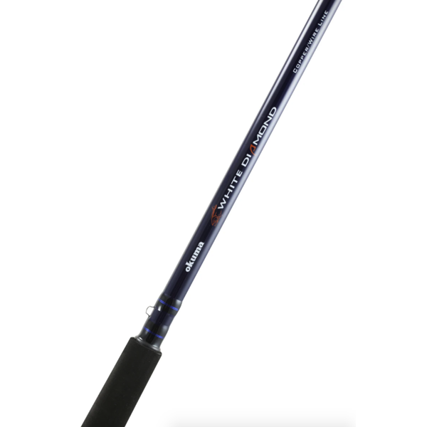 OKUMA CANNE DOWNRIGGER WHITE DIAMOND 8&#39;6&#39;&#39; 12-25LBS