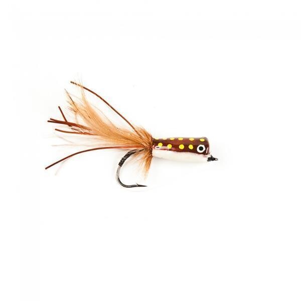 NEPTUNE MOUCHE POPPER BROWN FROG #8