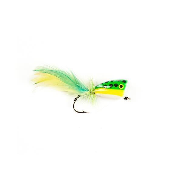NEPTUNE MOUCHE POPPER GREEN FROG #4