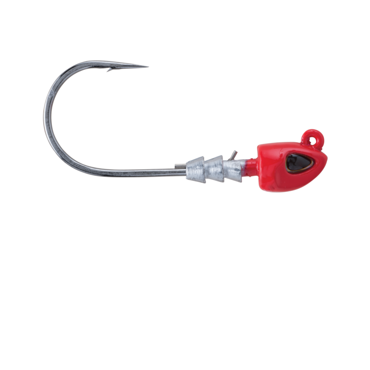 BERKLEY FUSION19 SWIMBAIT JIG HOOK:3/0, 3/8 ROUGE QTY:3
