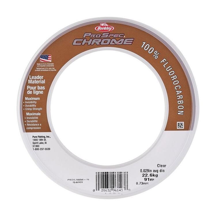 BERKLEY FLUOROCARBON PROSPEC CHROME 50LBS/25YD