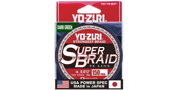 YO-ZURI SUPER BRAID DARK GREEN 10LB