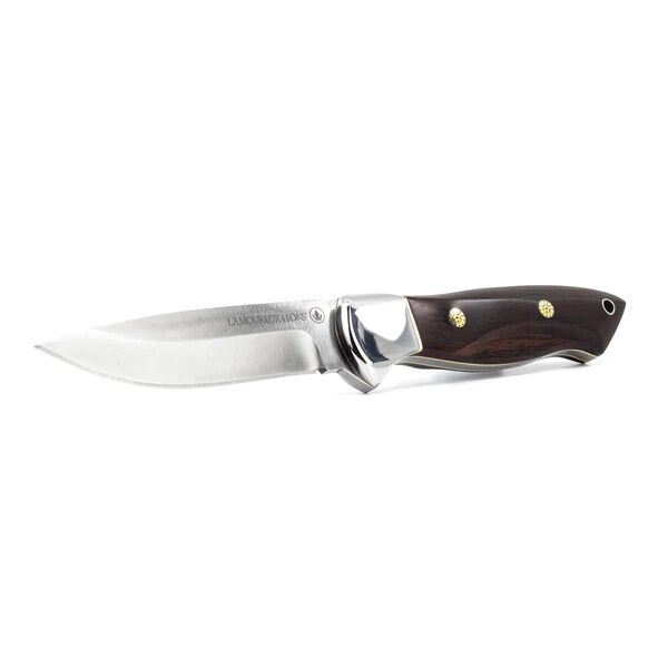 LAMOUREUX &amp; SONS COUTEAU DE CHASSE &#39;&#39;ANTICOSTI&#39;&#39; EN BOIS COCOBOLO