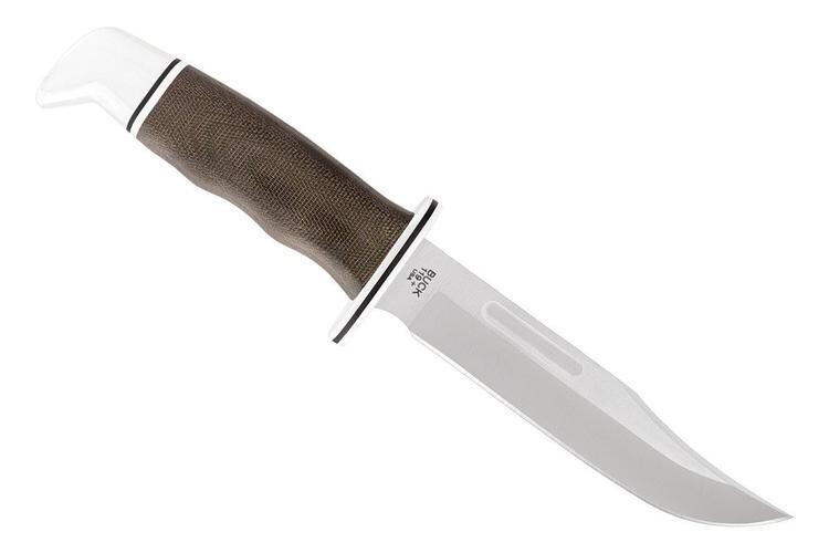 BUCK KNIVES COUTEAU &#39;SPECIAL PRO GREEN CANVAS MICARTA HDL 119