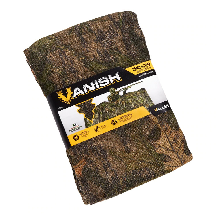 ALLEN VANISH BURLAP CAMO MOSSY OAK OBSESSION 54&#39;&#39;X12&#39;