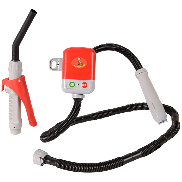 DDR POMPE FLEXIBLE DE TRANSFERT DE CARBURANT À PILES 10L/MIN (4XAA)