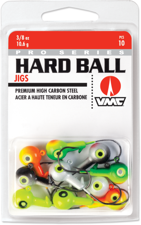 VMC HARD BALL JIGS 3/8OZ MIXE 10PCS