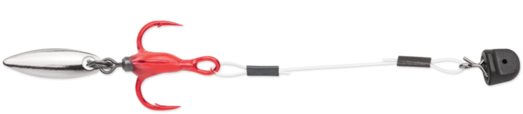 VMC QUIK STRIKE TRAILER BLADED HYBRID 2&#39;&#39; #10 2PCS TIN RED