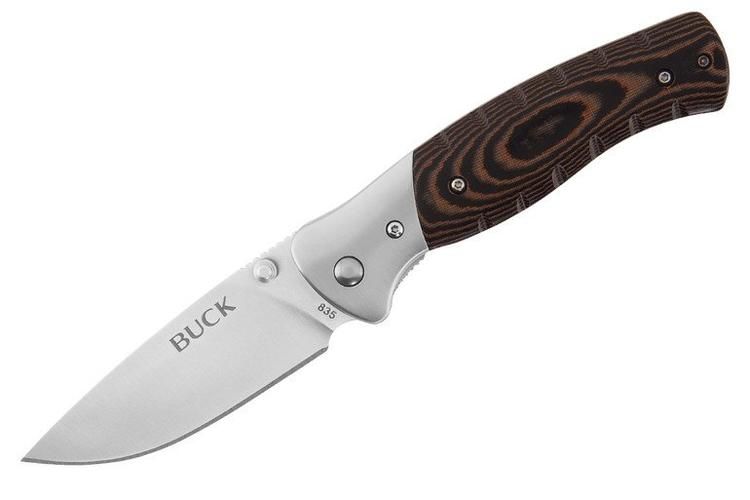 BUCK KNIVES SELKIRK FOLDER BLACK/BROWN MICARTA