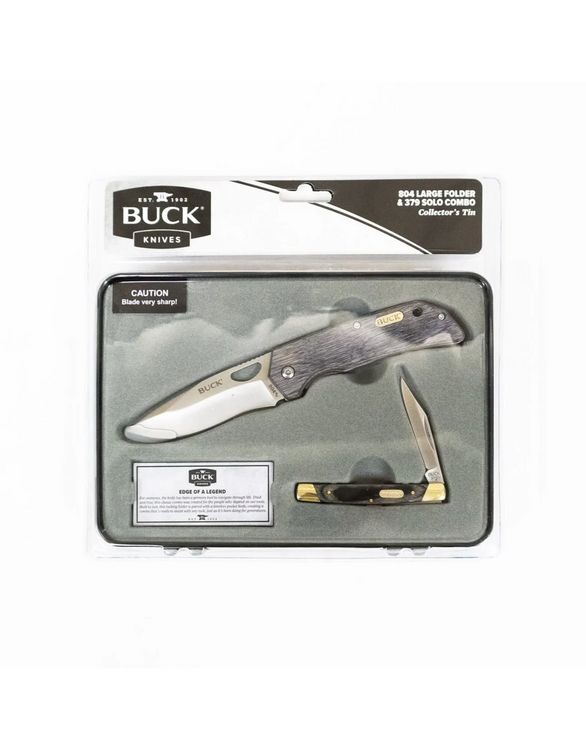 BUCK KNIVES COUTEAU COMBO 379 SOLO/804 LG LINER